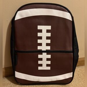 Brown Football Printed Design Backpack